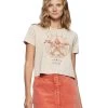 HORSESHOE CROPPED GRAPHIC TEE -Style Vibe Shop FA23SS7096W LUCKY HORSESHOE CROPPED SS TEE WOMENS GRAPHIC TEES 017