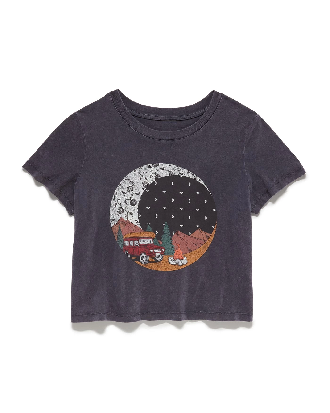 SOUTHWEST MOON CROPPED GRAPHIC TEE 4 SOUTHWEST MOON CROPPED GRAPHIC TEE - Image 2