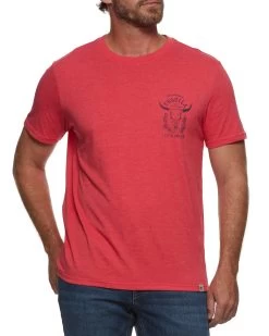 TRADITIONAL TEQUILA TEE -Style Vibe Shop FA23SS996 RED HEATHER 005