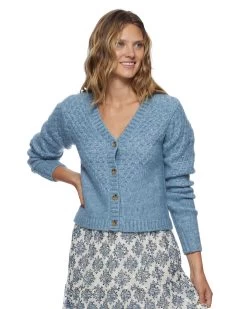 LOTTIE CROPPED CARDIGAN -Style Vibe Shop FA23SW8035W LOTTIE BUTTON UP CROPPED CARDIGAN WOMENS SWEATER 033