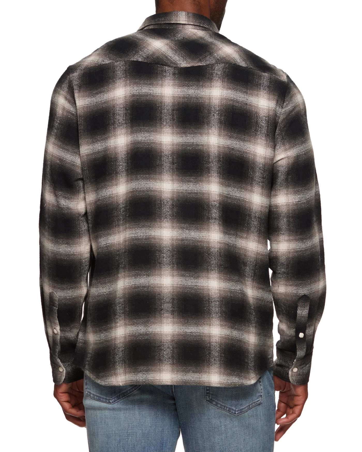 HILLARD HERRINGBONE WESTERN SHIRT 5 HILLARD HERRINGBONE WESTERN SHIRT - Image 3