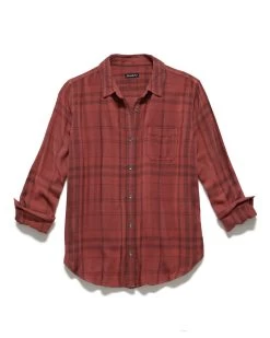 DAPHNE SHIRT 10 DAPHNE SHIRT -Style Vibe Shop FA23WS1246W DAPHNE LS SINGLE POCKET PLAID SHIRT WOMENS LS WOVEN SHIRTS 003