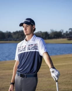 AVENTURA BLOCKED PERFORMANCE POLO