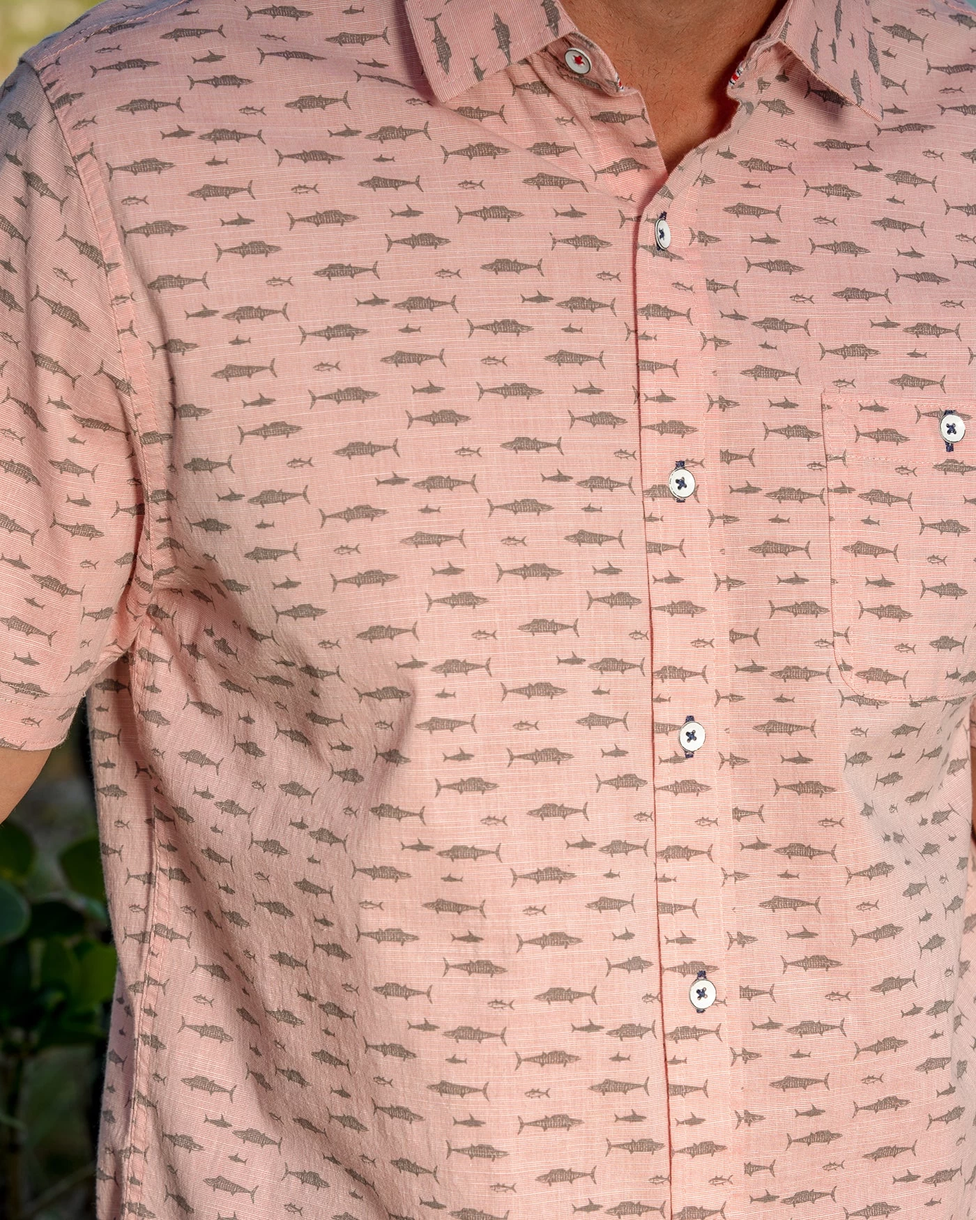 PHILLIPSBURG FISH PRINT STRETCH SHIRT (FINAL SALE) 5 PHILLIPSBURG FISH PRINT STRETCH SHIRT (FINAL SALE) - Image 3