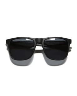 AKRON BLACK RECTANGLE SUNGLASSES