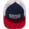 THREE STRIPE LOGO TRUCKER HAT -Style Vibe Shop HATS 013 68320b85 5e95 4ede 8dad 899f84bc14de