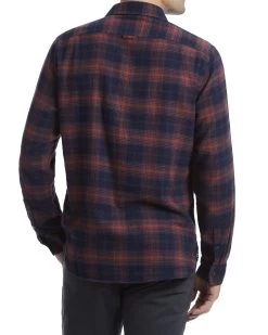 SMITHLAND FLANNEL SHIRT -Style Vibe Shop HO19WS234 RUSNVY SMITHLAND LS FLANNEL SHIRT 0008 fadc6857 0895 45ce 9d8d 70a91302cb5c