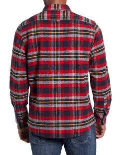 AMES FLANNEL SHIRT -Style Vibe Shop HO20WS272 AMES FLANNEL SHIRT RED BLACK YELLOW 148