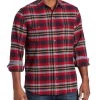 AMES FLANNEL SHIRT -Style Vibe Shop HO20WS272 AMES FLANNEL SHIRT RED BLACK YELLOW 158