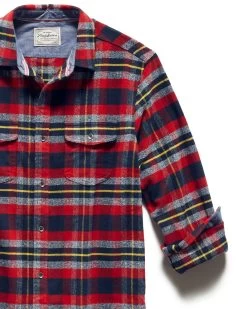 AMES FLANNEL SHIRT -Style Vibe Shop HO20WS272 AMES FLANNEL SHIRT kRED BLACK YELLOW 108