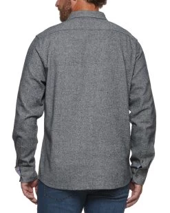 HAYSVILLE FLANNEL SHIRT -Style Vibe Shop HO22WS1042V CHARCOAL 006