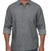 HAYSVILLE FLANNEL SHIRT 1 HAYSVILLE FLANNEL SHIRT -Style Vibe Shop HO22WS1042V CHARCOAL 009