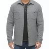 ALLOWAY QUILTED SHIRT JACKET 1 ALLOWAY QUILTED SHIRT JACKET -Style Vibe Shop KT1327 CHARCOAL 009