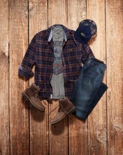 OLIVER STRETCH FLANNEL SHIRT 15 OLIVER STRETCH FLANNEL SHIRT -Style Vibe Shop Look 2 005 1