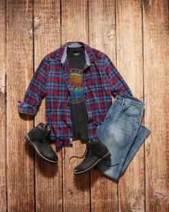 PENTON STRETCH FLANNEL SHIRT -Style Vibe Shop Look 4 004 1