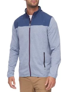 MADEFLEX MOVEMENT COLORBLOCK FULL-ZIP MOCK NECK JACKET