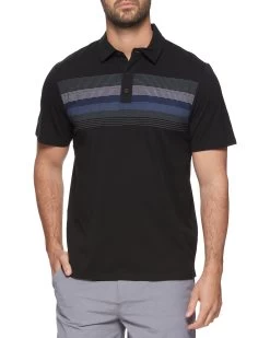 SHIELD CHEST STRIPE PERFORMANCE POLO