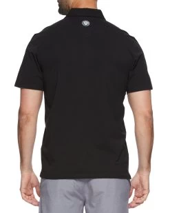 SHIELD CHEST STRIPE PERFORMANCE POLO -Style Vibe Shop M COREKT1447 BLKBLE 012