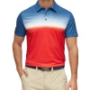 BANDON OMBRE PERFORMANCE POLO 1 BANDON OMBRE PERFORMANCE POLO -Style Vibe Shop M COREKT1463 RED COMBO 016