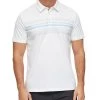 SHIELD BLOCKED PERFORMANCE POLO 1 SHIELD BLOCKED PERFORMANCE POLO -Style Vibe Shop M COREKT1470 WHITE COMBO 006
