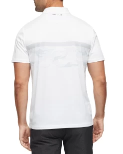 KIAWAH CAMO STRIPE PERFORMANCE POLO -Style Vibe Shop M COREKT1471 GREY COMBO 009