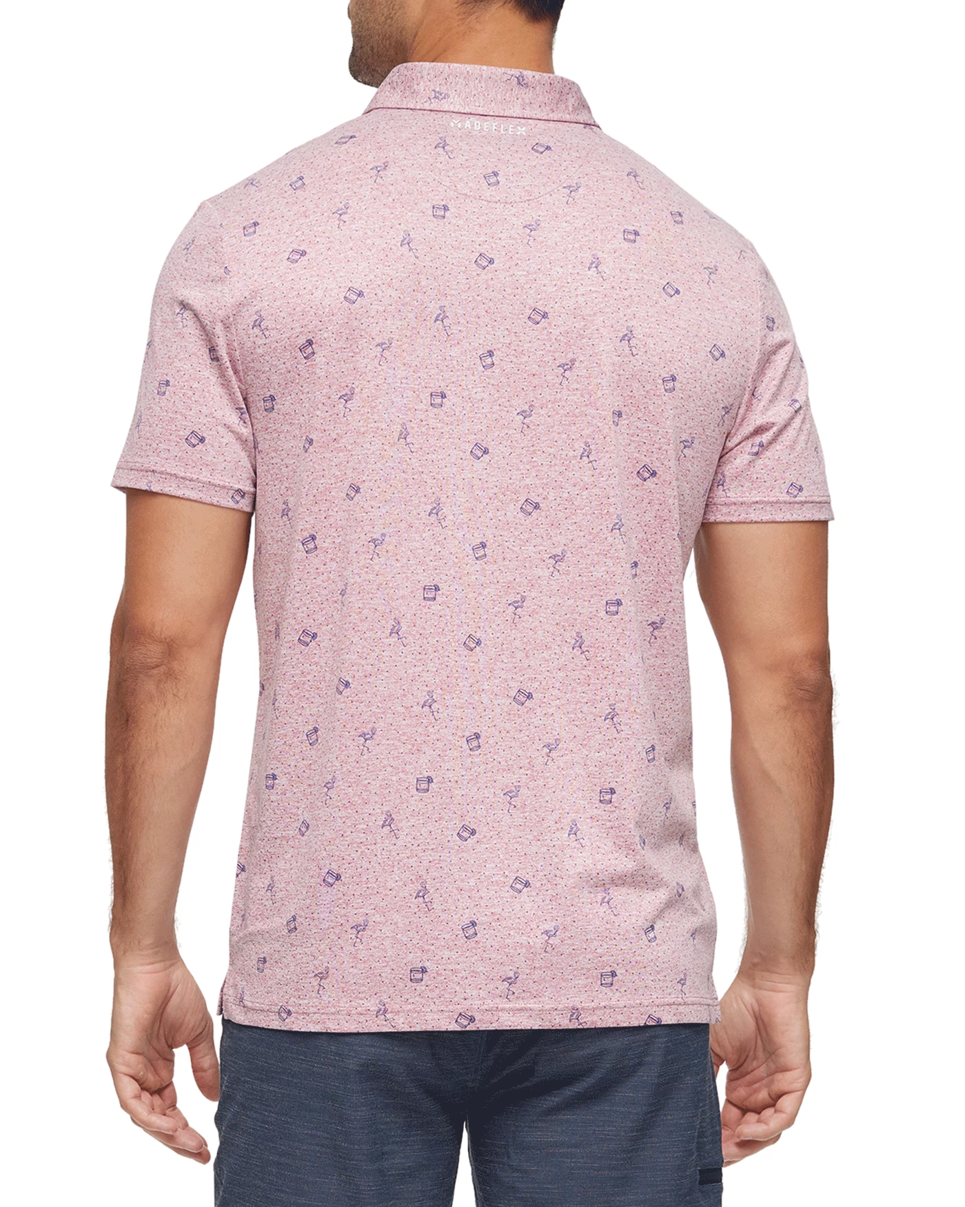BEAUFORT FLAMINGO PRINT PERFORMANCE POLO (FINAL SALE) 6 BEAUFORT FLAMINGO PRINT PERFORMANCE POLO (FINAL SALE) - Image 4
