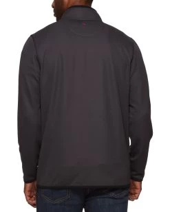 HELM FLEECE 1/4-ZIP MOCK NECK PULLOVER -Style Vibe Shop M COREKT1513 HELM FLEECE QUARTER ZIP MOCK NECK CHARCOAL 019