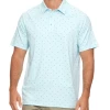 WHEATON DOT PRINT PERFORMANCE POLO (FINAL SALE)