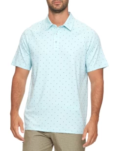 WHEATON DOT PRINT PERFORMANCE POLO (FINAL SALE)
