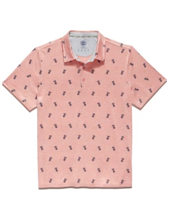 Style Vibe Shop -Style Vibe Shop M COREKT1607 MONTECITO PINEAPPLE PRINT CORAL HEATHER