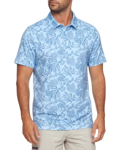 TALLAHASSEE PALM PRINT PERFORMANCE POLO (FINAL SALE)