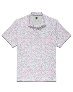 WILTON PRINTED PERFORMANCE POLO (FINAL SALE) -Style Vibe Shop M COREKT1628 WILTON PRINTED POLO WHITE COMBO 3802d428 16f1 41f1 a14b 960d731520cd