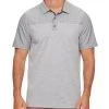 LOUISVILLE BLOCKED SS PERFORMANCE POLO (FINAL SALE) -Style Vibe Shop M COREKT1643 LOUISVILLE SS BLOCKED PERFORMANCE POLO MEDIUM GREY HEATHER 004