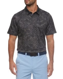 BRUTUS PALM PRINT PERFORMANCE POLO