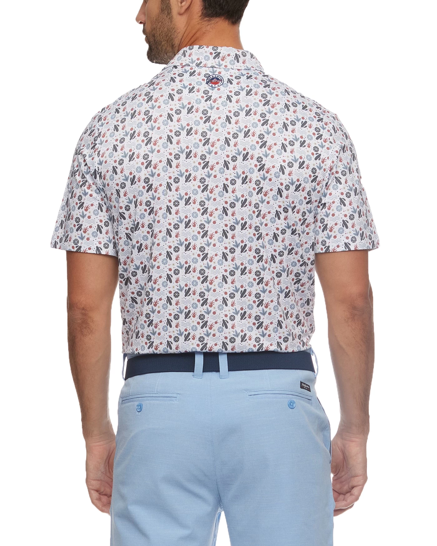 AFTON CACTUS PRINT PERFORMANCE POLO (FINAL SALE) 7 AFTON CACTUS PRINT PERFORMANCE POLO (FINAL SALE) - Image 5