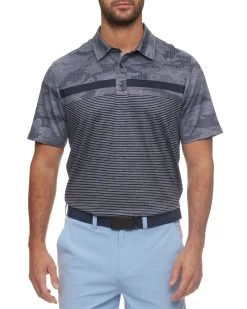 HUTCHINSON CAMO BLOCKED PERFORMANCE POLO