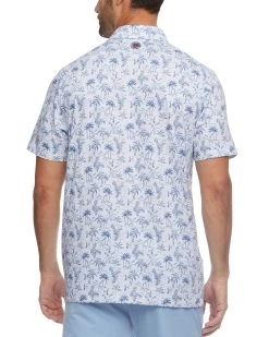 WILMETTE STRIPED TROPICAL PRINT PERFORMANCE POLO 10 WILMETTE STRIPED TROPICAL PRINT PERFORMANCE POLO -Style Vibe Shop M COREKT1680 WILMETTE STRIPED TROPICAL PRINT PERFORMANCE POLO WHITE COMBO 010