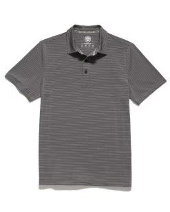 MADEFLEX Brrrº STRIPED PERFORMANCE POLO -Style Vibe Shop M COREKT1709 BRRR POLO GREY 034