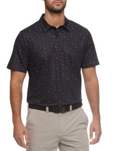 HARRIS STAR PRINT PERFORMANCE POLO
