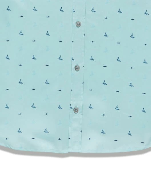MADEFLEX BOAT & SHARK PRINT UPF PERFORMANCE SHIRT (FINAL SALE) 8 MADEFLEX BOAT & SHARK PRINT UPF PERFORMANCE SHIRT (FINAL SALE) - Image 6