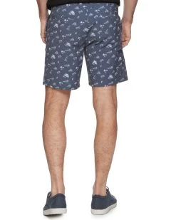 MADEFLEX ANY-WEAR HYBRID SURF PRINT SHORT - 8" INSEAM (FINAL SALE) -Style Vibe Shop M SM23SH1460 ANY WEAR HYBRID SURF PRINT 8 INCH SHORT CHARCOAL 014