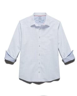 MADEFLEX MINI CHECK ICON SHIRT -Style Vibe Shop M SP21WS029 GRIDLEY LS MADEFLEX SHIRT WHITE 0009 67099ab4 c9c4 46b7 b96f 15270f8c529f