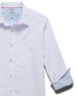 MADEFLEX MINI CHECK ICON SHIRT -Style Vibe Shop M SP21WS029 GRIDLEY LS MADHEFLEX SHIRT WHITE 0009 fd410334 4199 4f50 86b4 6548fae8c051