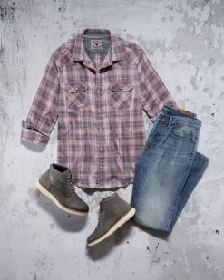 SPENCER VINTAGE SOFT WESTERN SHIRT -Style Vibe Shop OUTFIT 02 182