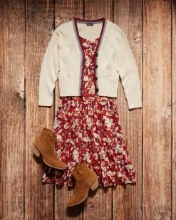 LOLETA FLORAL PRINT SMOCKED-BACK MIDI DRESS -Style Vibe Shop OUTFIT 06 239 a5f455ff d7f6 45c2 a184 c78f83c5733c