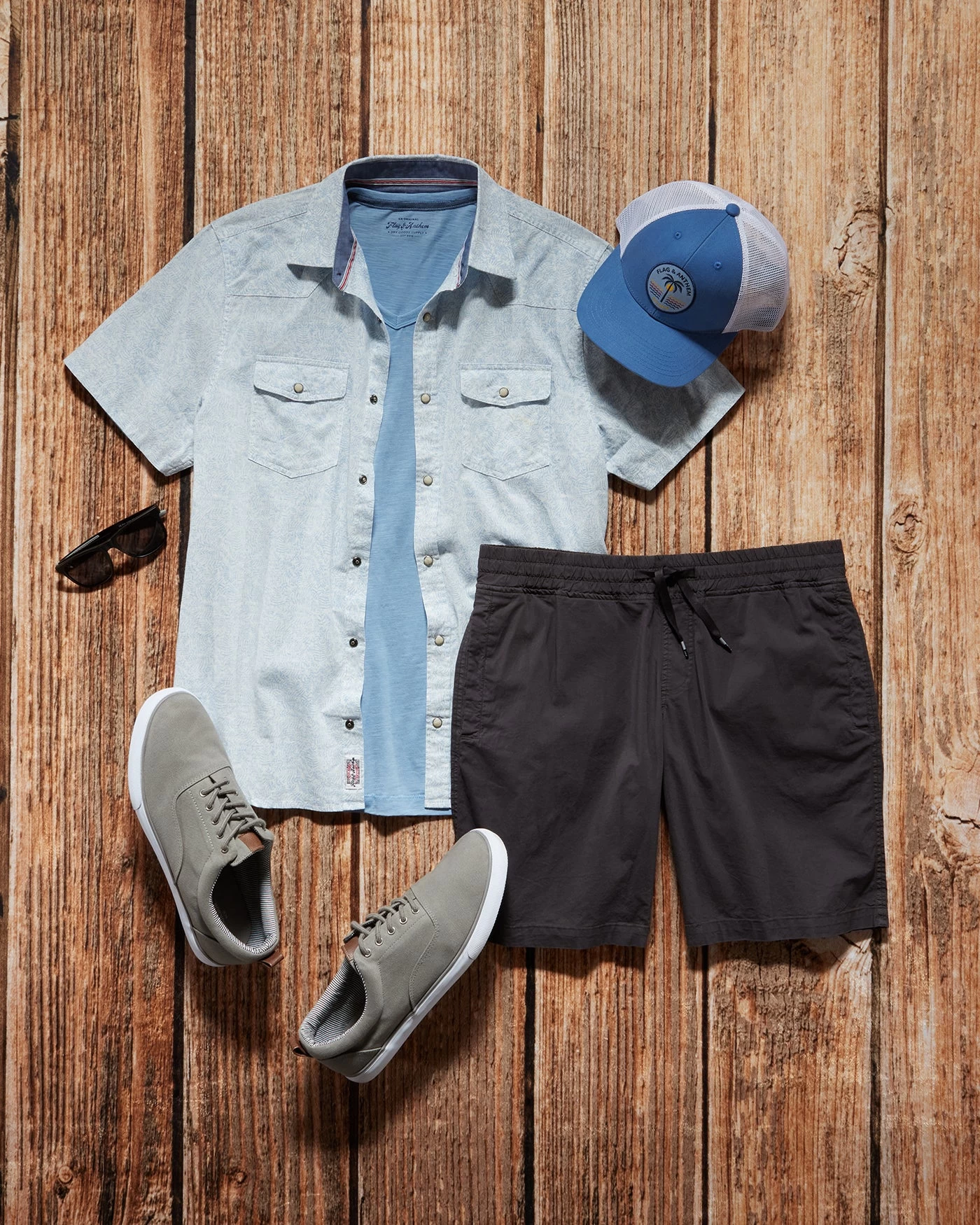 POTTSTOWN PALM PRINT LINEN-BLEND SHIRT (FINAL SALE) 8 POTTSTOWN PALM PRINT LINEN-BLEND SHIRT (FINAL SALE) - Image 6