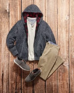 ELKO BRUSHED THERMAL HENLEY -Style Vibe Shop OUTFIT 6 020 82932b57 ca13 4f28 8708 3e1a32962a65