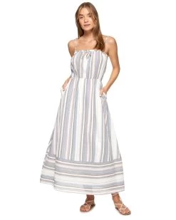 CLARA TIE-STRAP MAXI DRESS