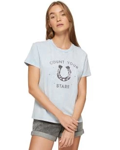 COUNT YOUR LUCKY STARS TEE -Style Vibe Shop SM23GT7088W BLUE COUNT YOUR LUCKY STARS 025 f8429ce6 b6e4 49cb 823e afa493216619