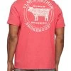 SMOKEHOUSE TEE (FINAL SALE) -Style Vibe Shop SM23SS1199 SMOKEHOUSE SS TEE RED HEATHER 016